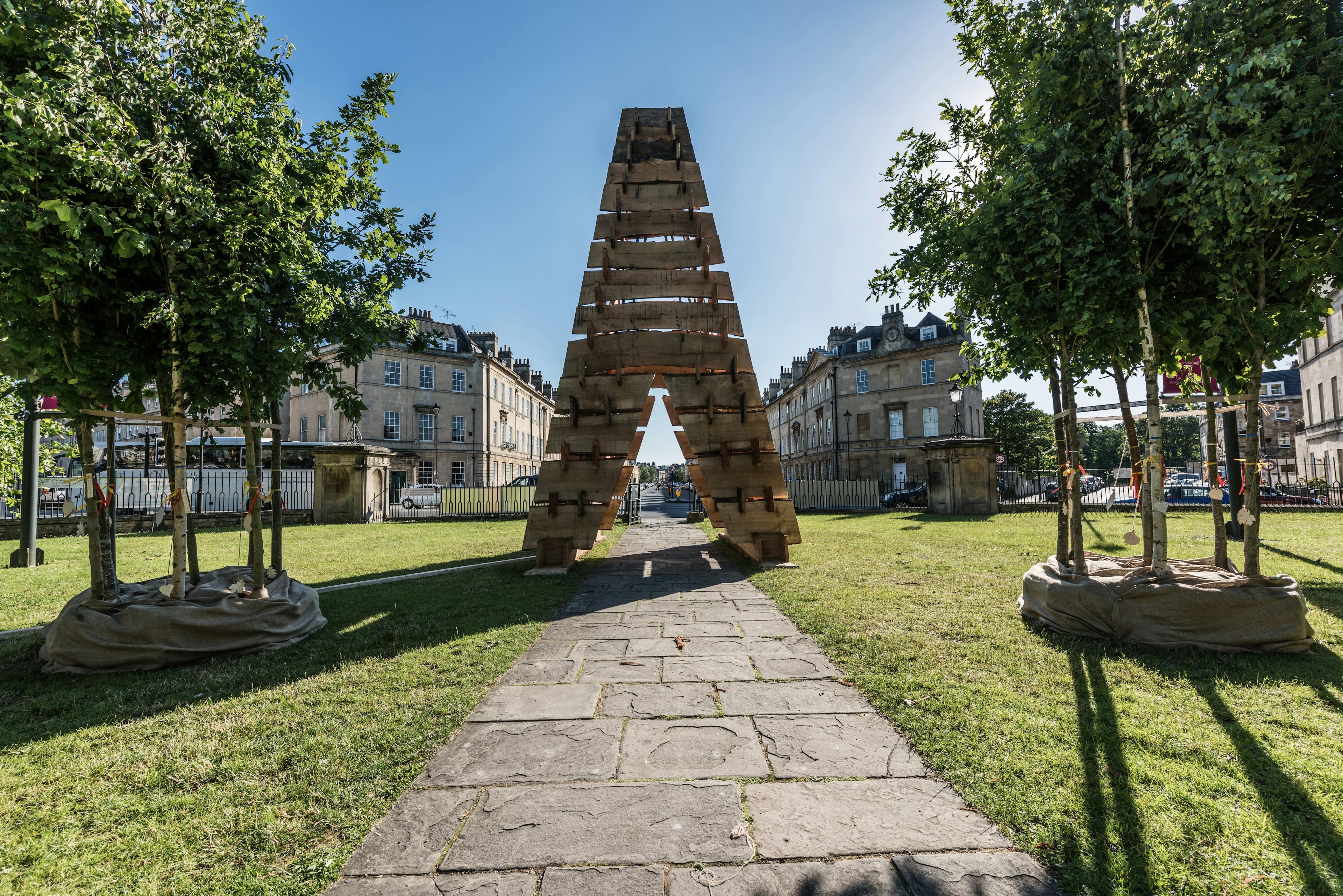 Art installation at the Forest of Imagination, a pop-up participatory contemporary arts event in Bath