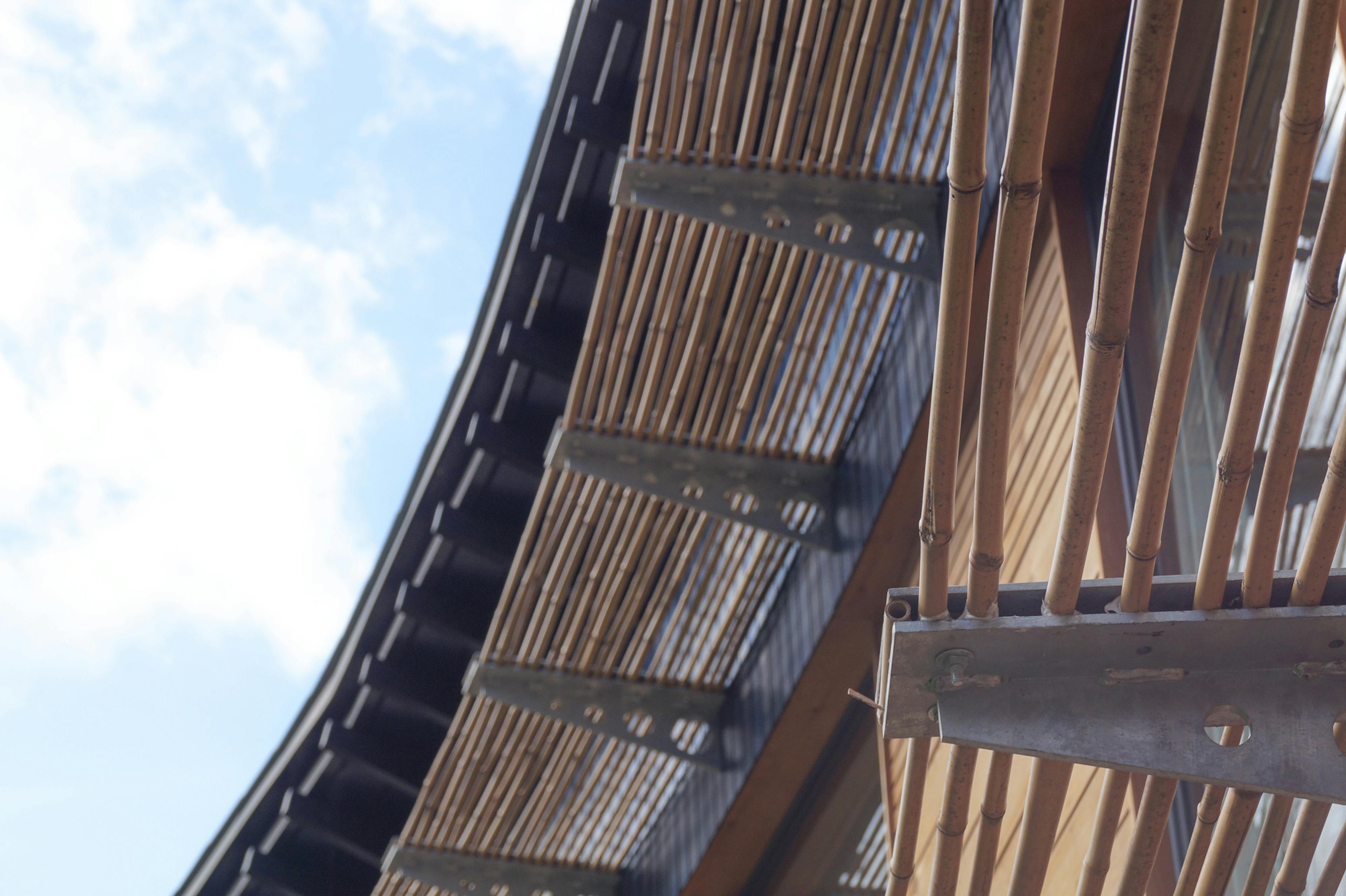 Curved Carpenter Oak Frame Home in Worcestershire featuring bamboo detail