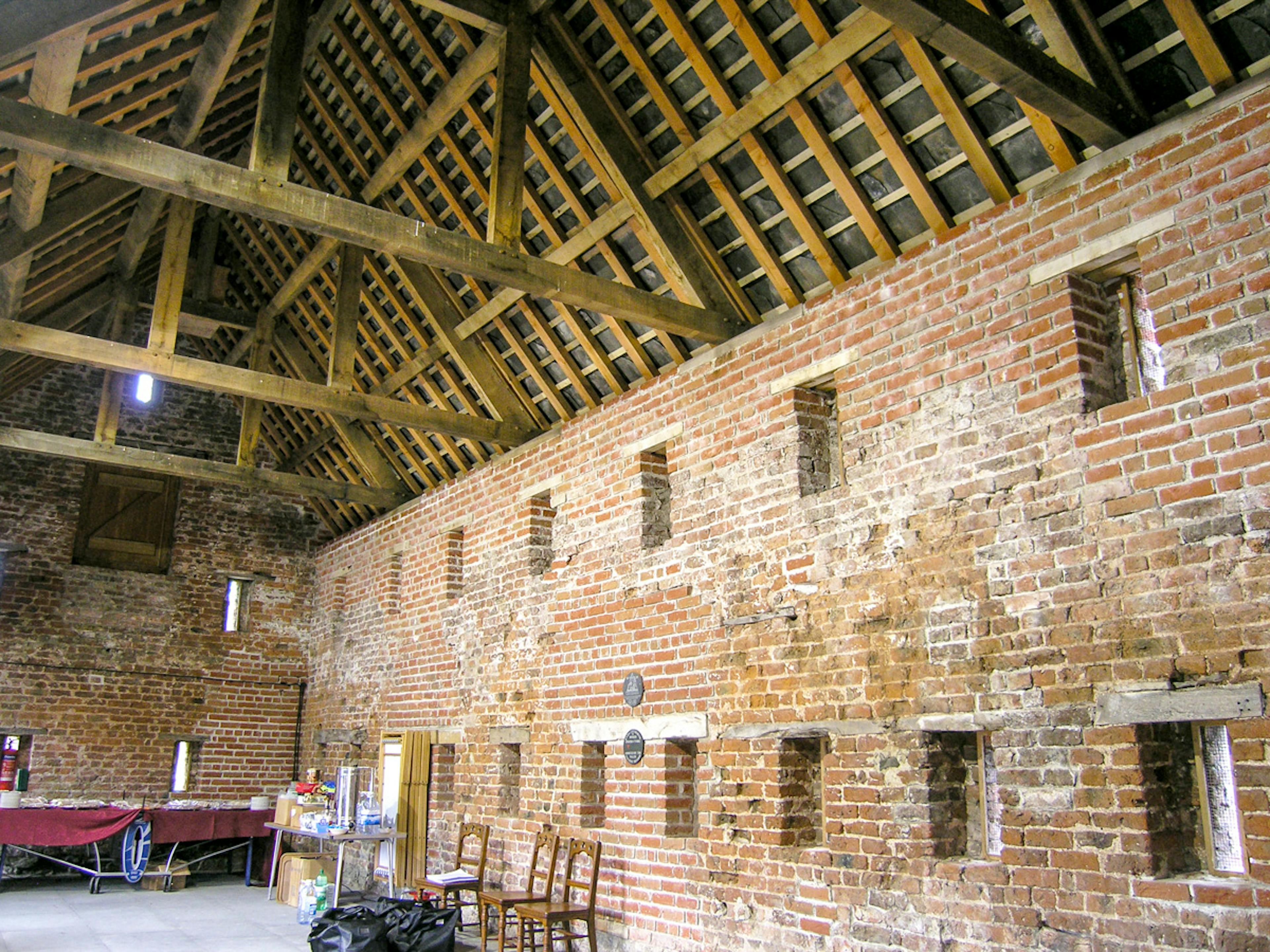 A restored 16th century barn in Wales