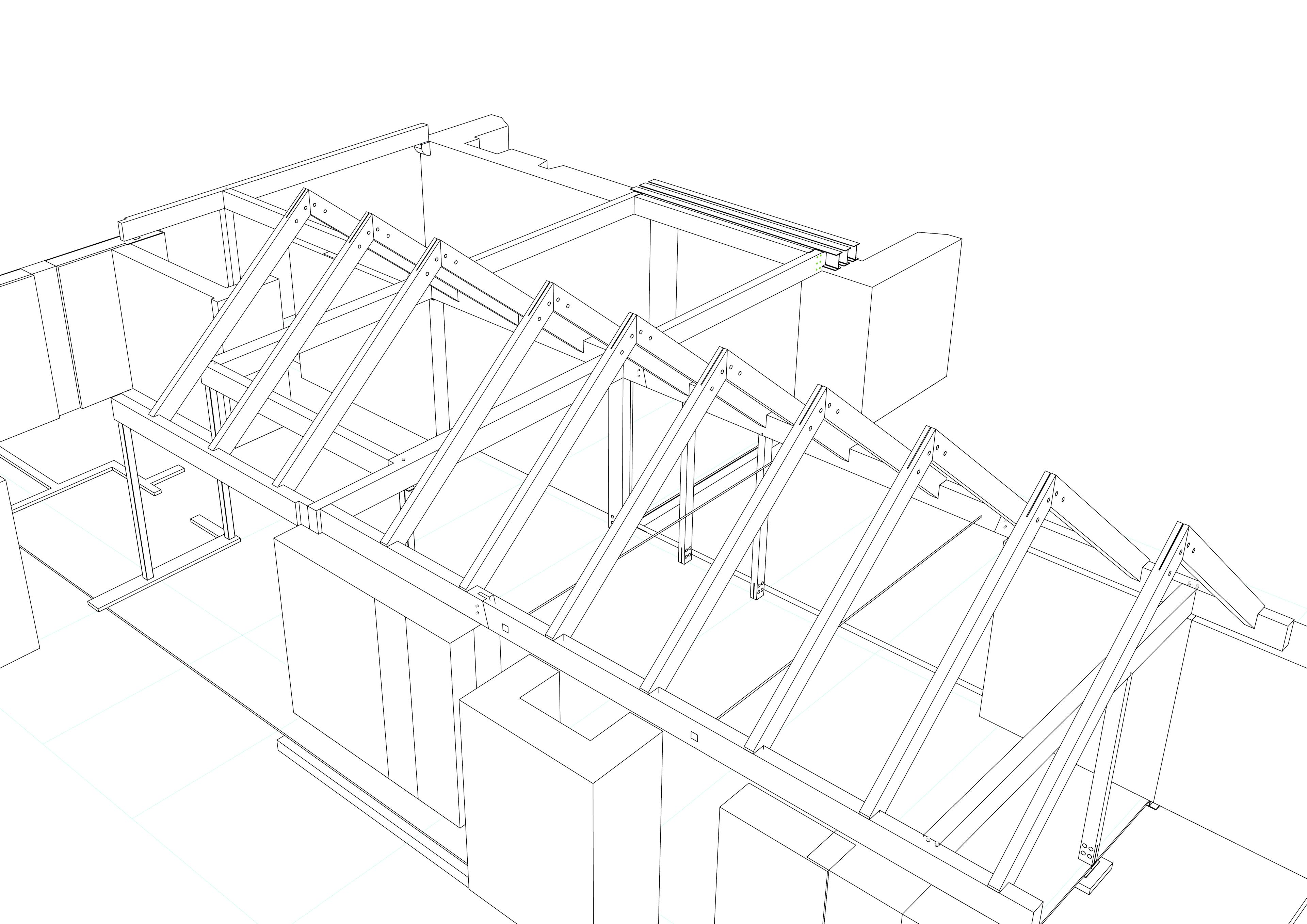 Renton_Hall_frame_sketch_trusses