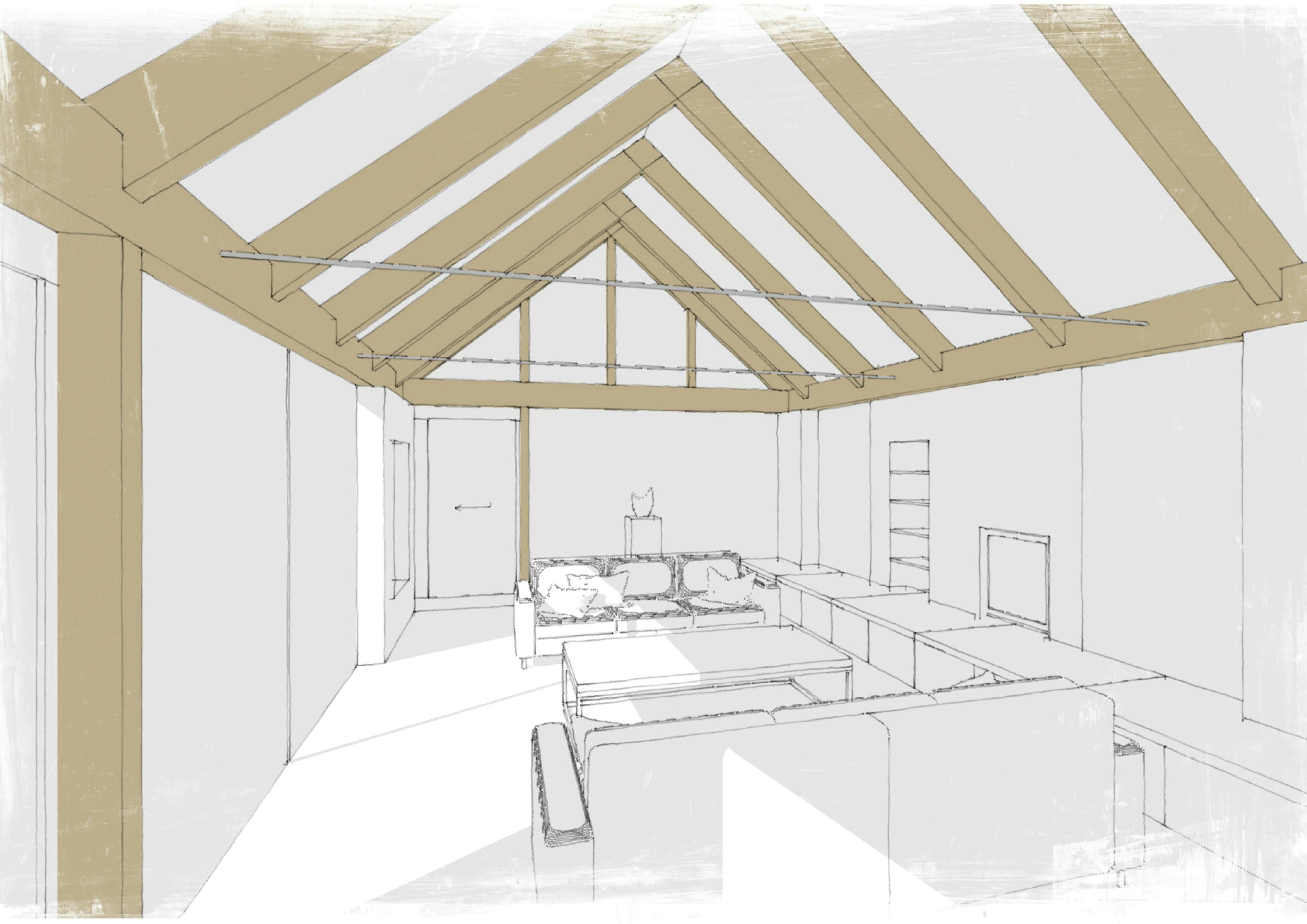Renton_Hall_frame_sketch_internal_lounge