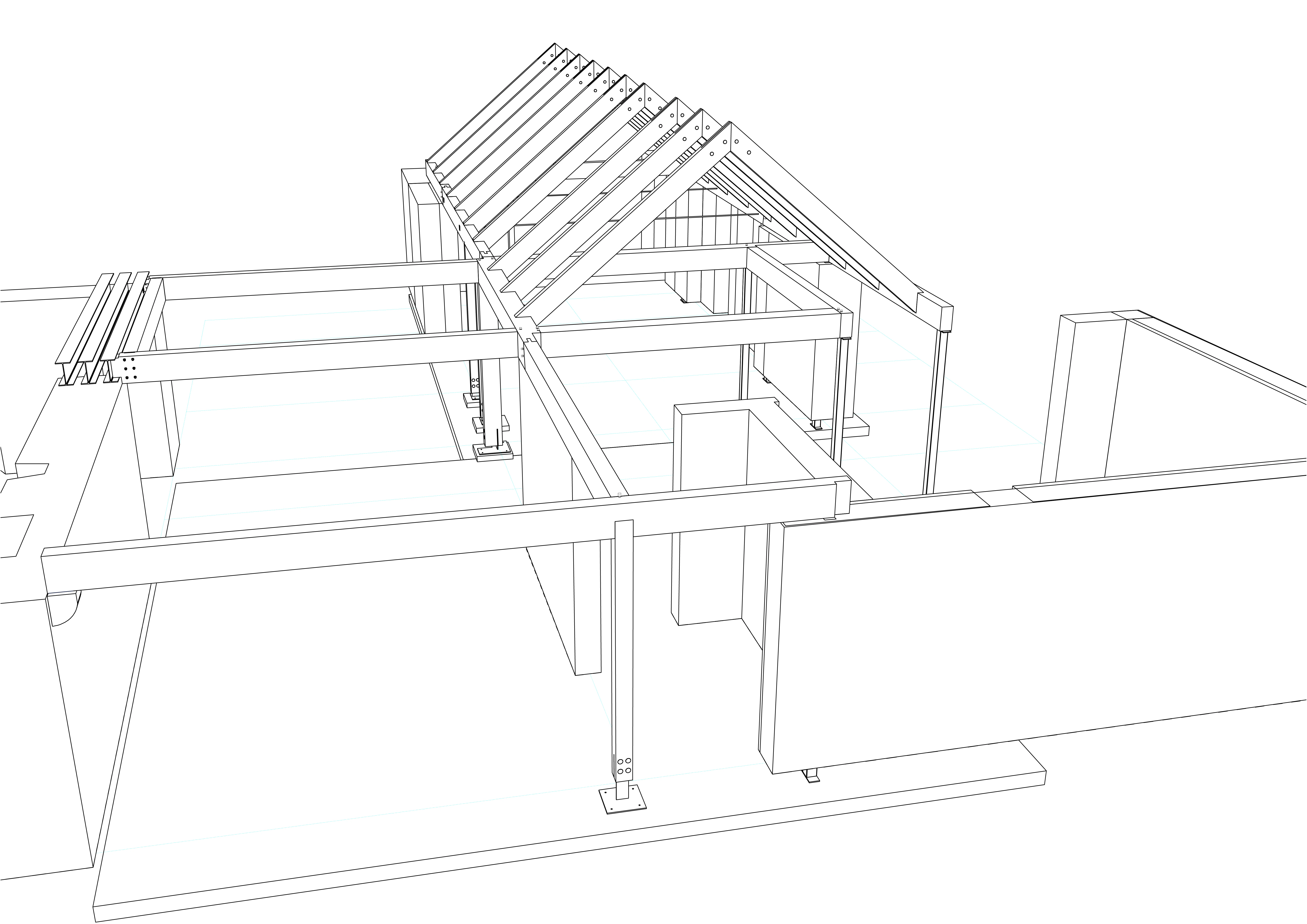Renton_Hall_frame_sketch_structure