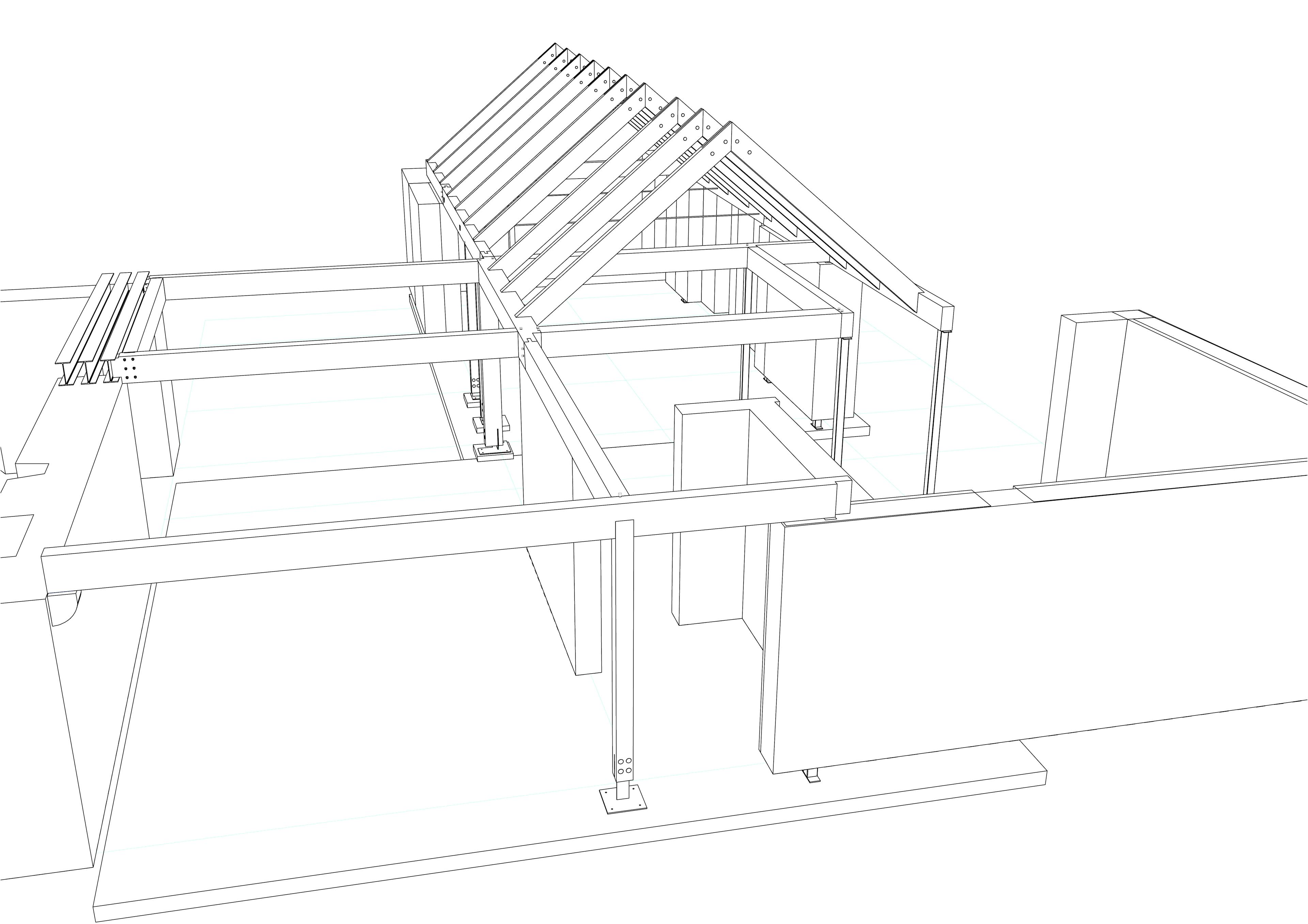 Renton_Hall_frame_sketch_structure