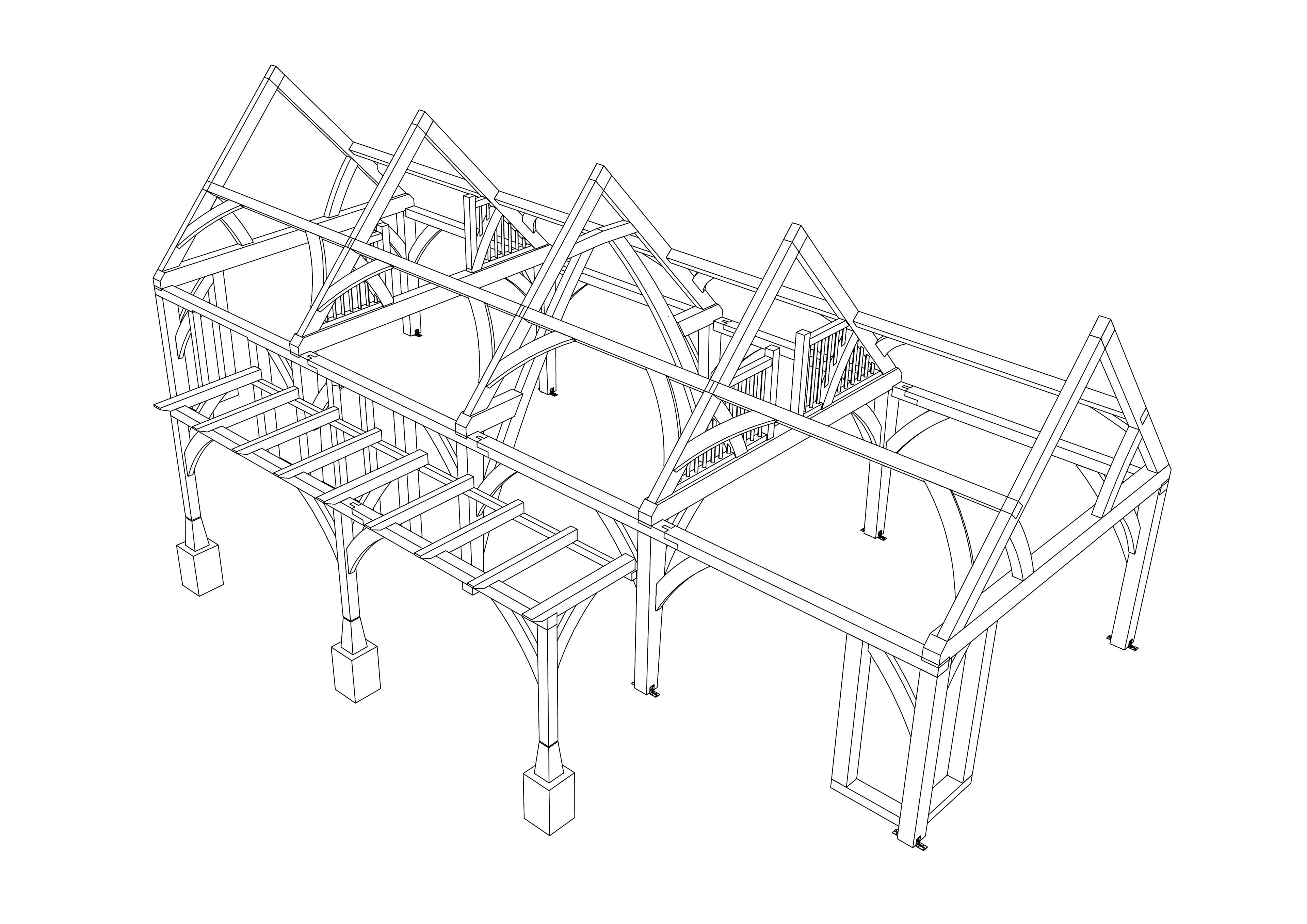 Sketch of a 1.5-storey home