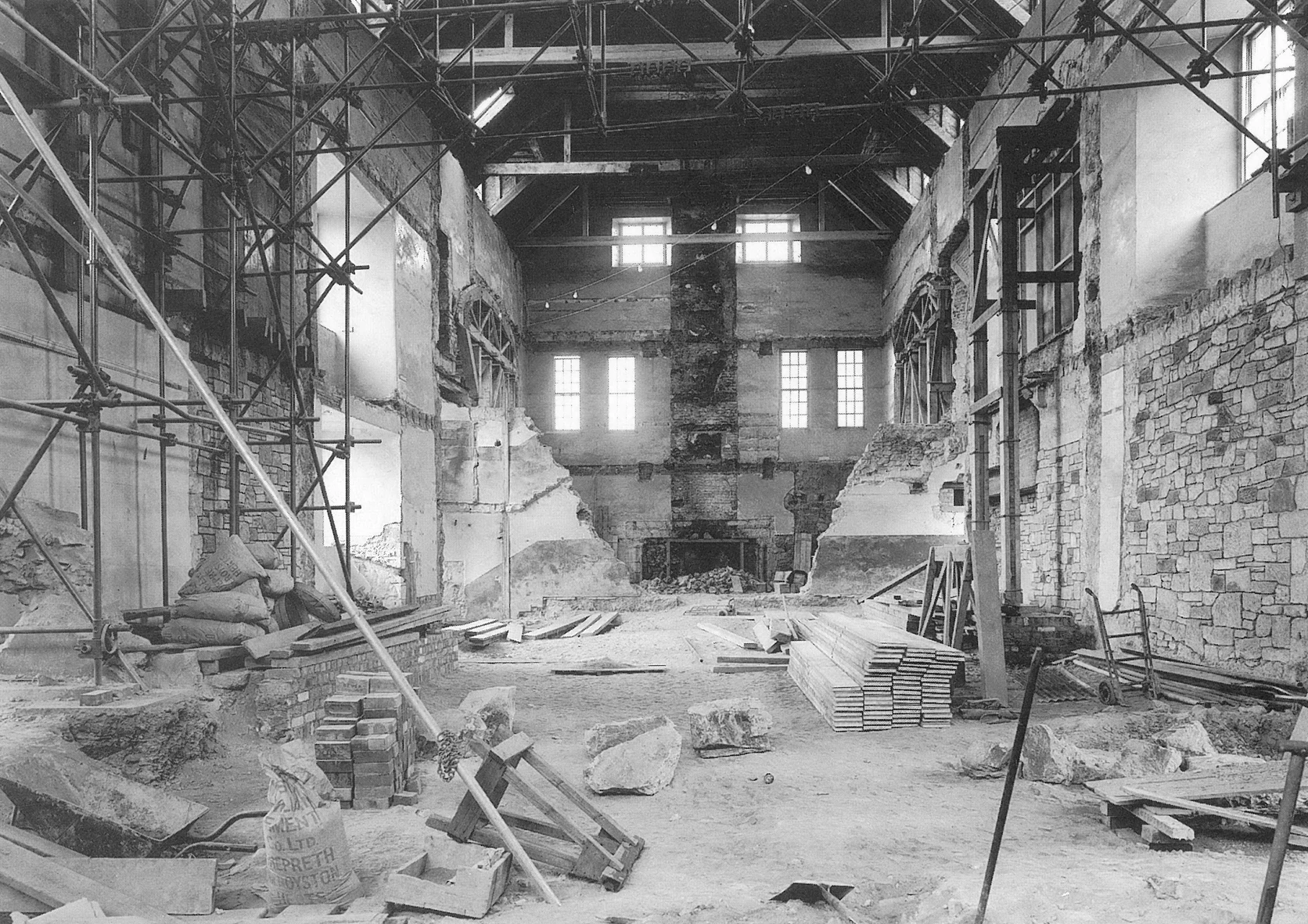 The Great Hall at Stirling Castle before reconstruction