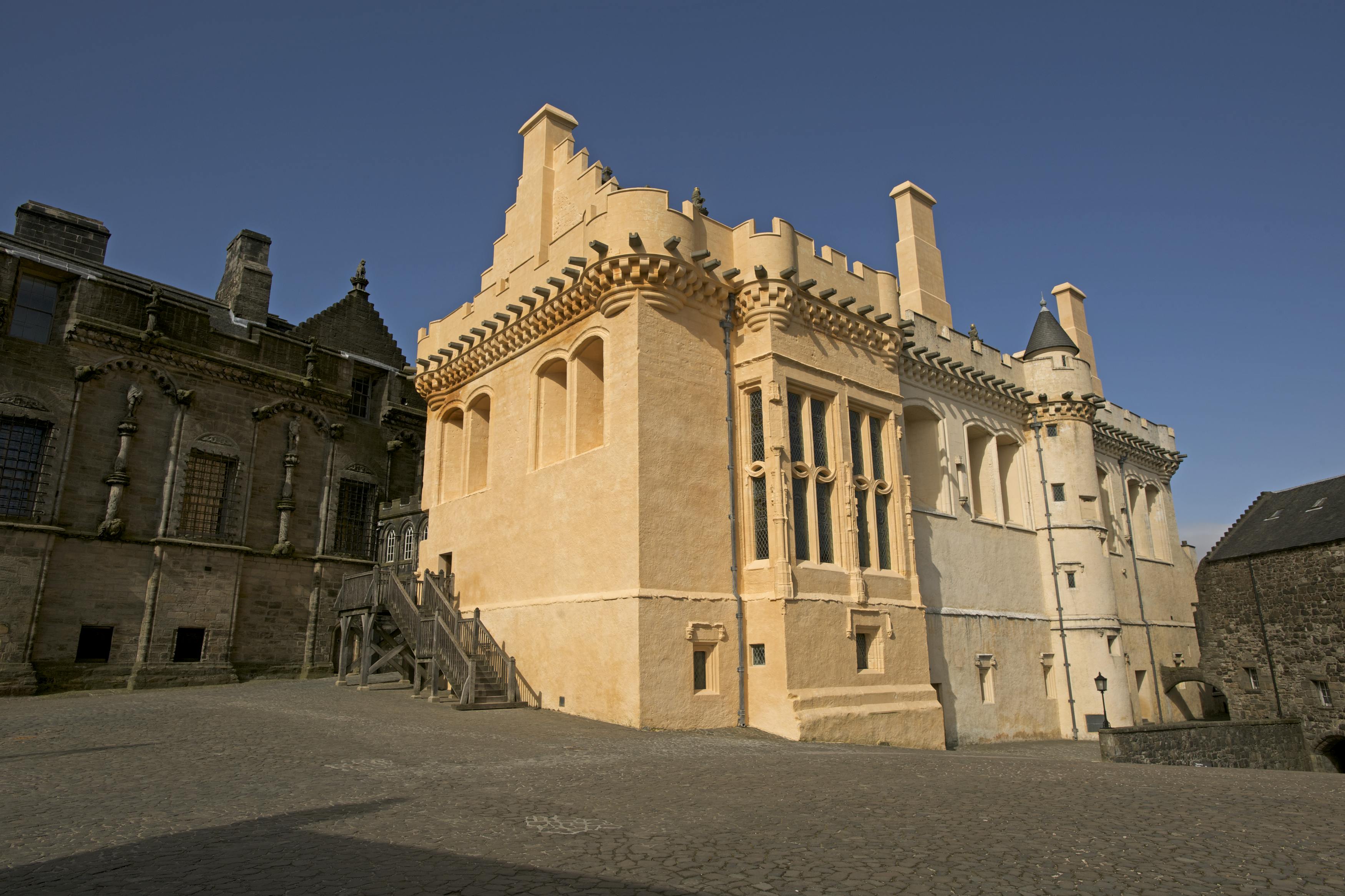 External image of the yellow Stirling Castle Great Hall