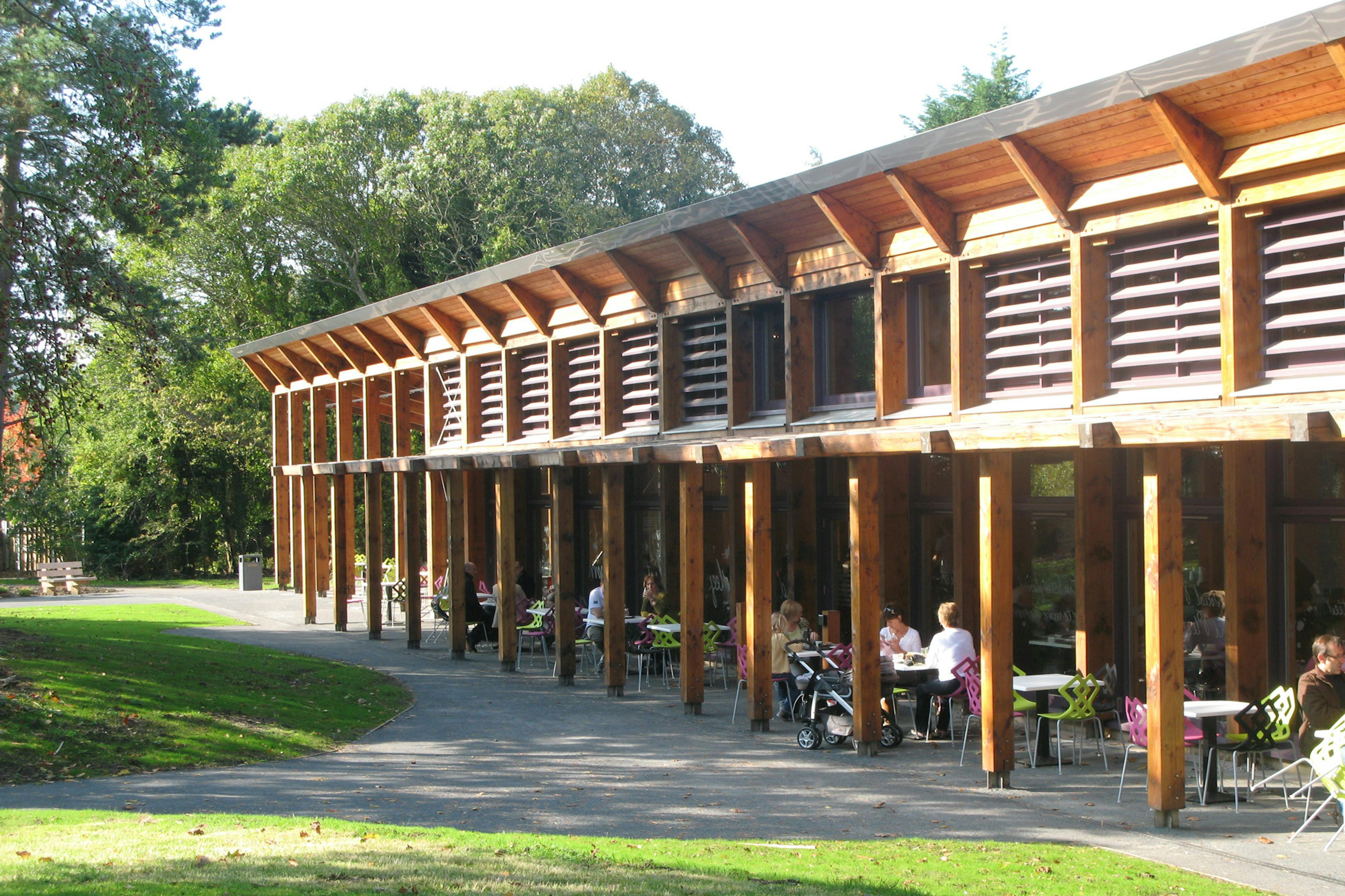 Douglas fir framed cafe