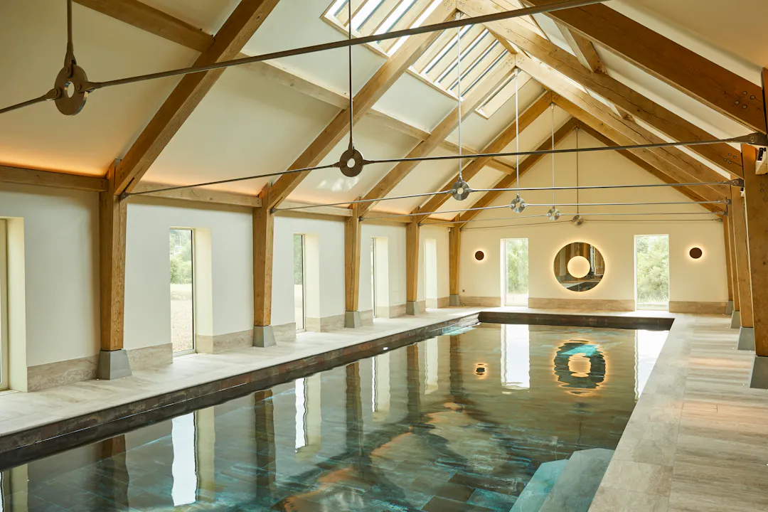 Manor house swimming pool building – Carpenter Oak