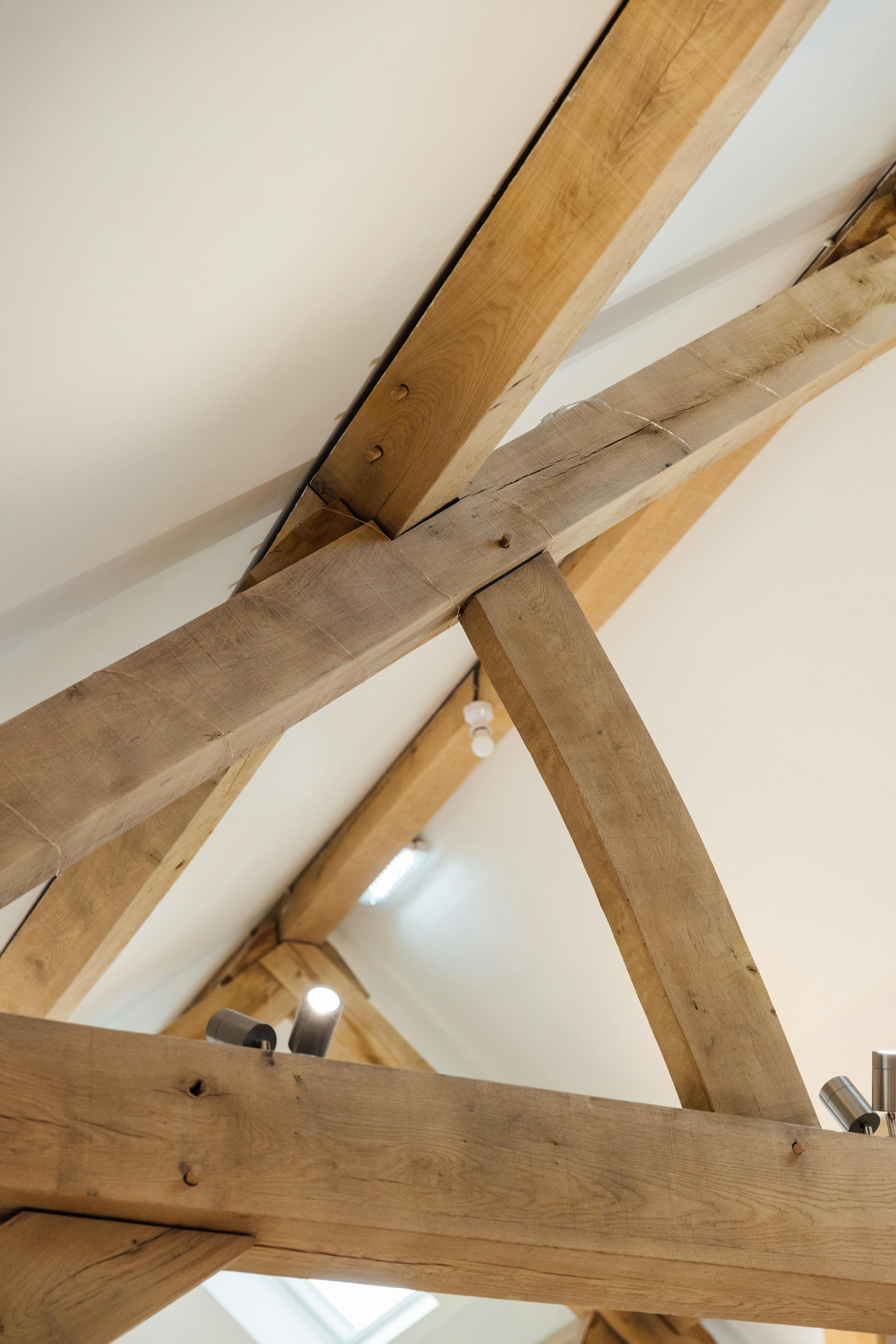 The truss of an oak frame
