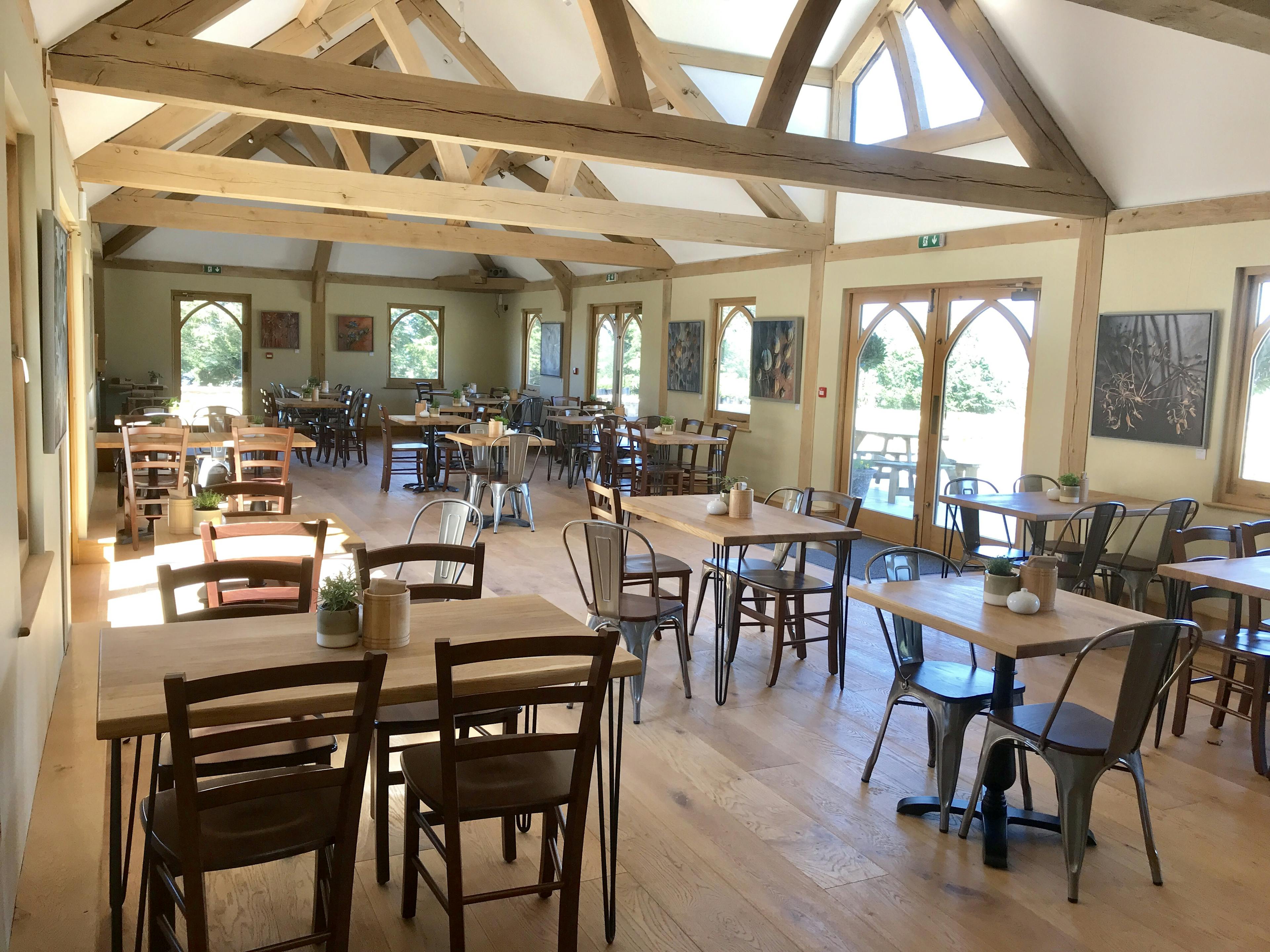 An oak framed cafe