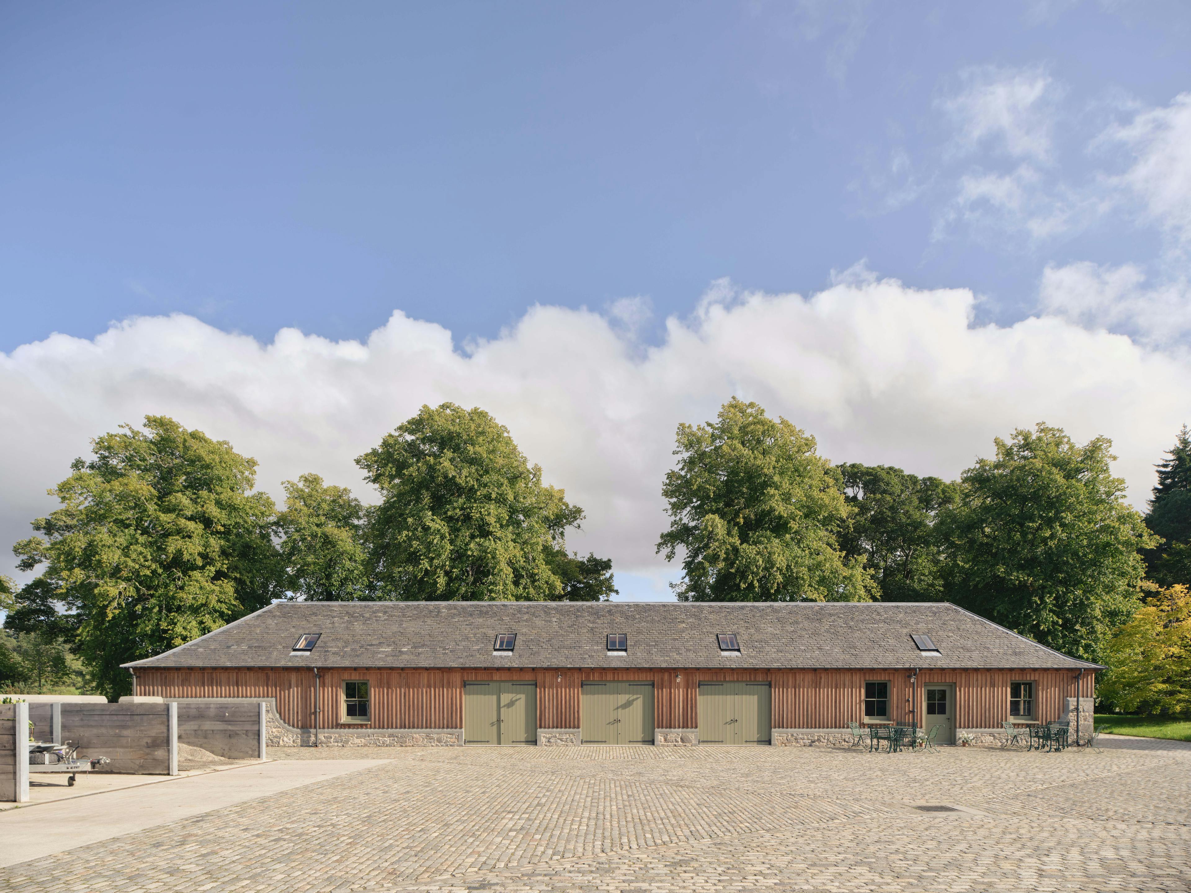 Home Farm Barns on the Aldourie Estate 