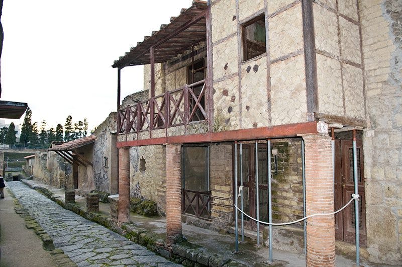 A Roman timber frame
