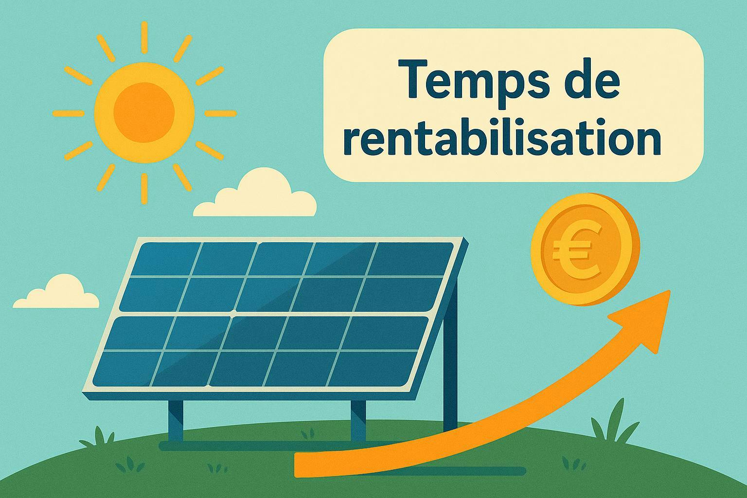 illustration rentabilité panneaux solaires