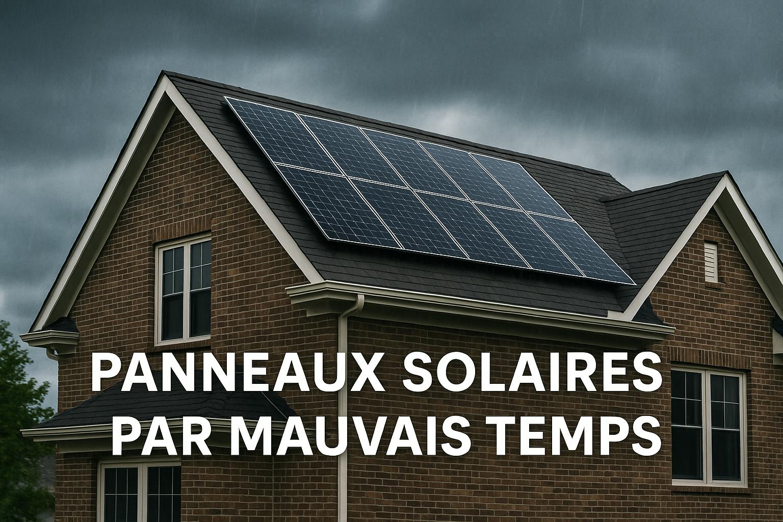 Panneaux solaires par mauvais temps
