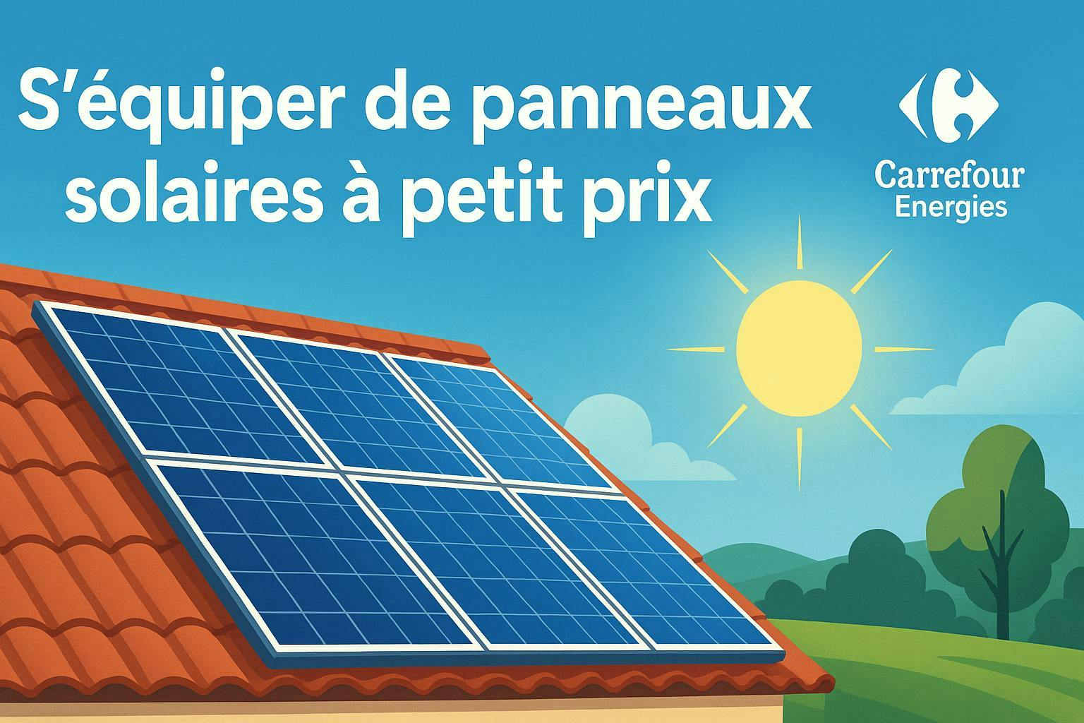 panneaux solaires sur une maison