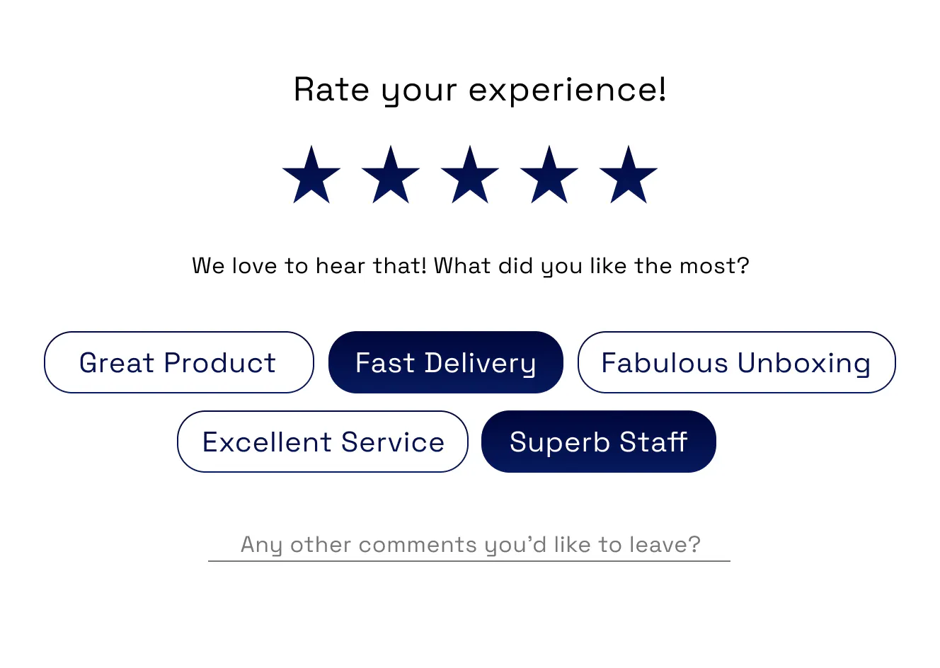 Gather customer feedback in real time