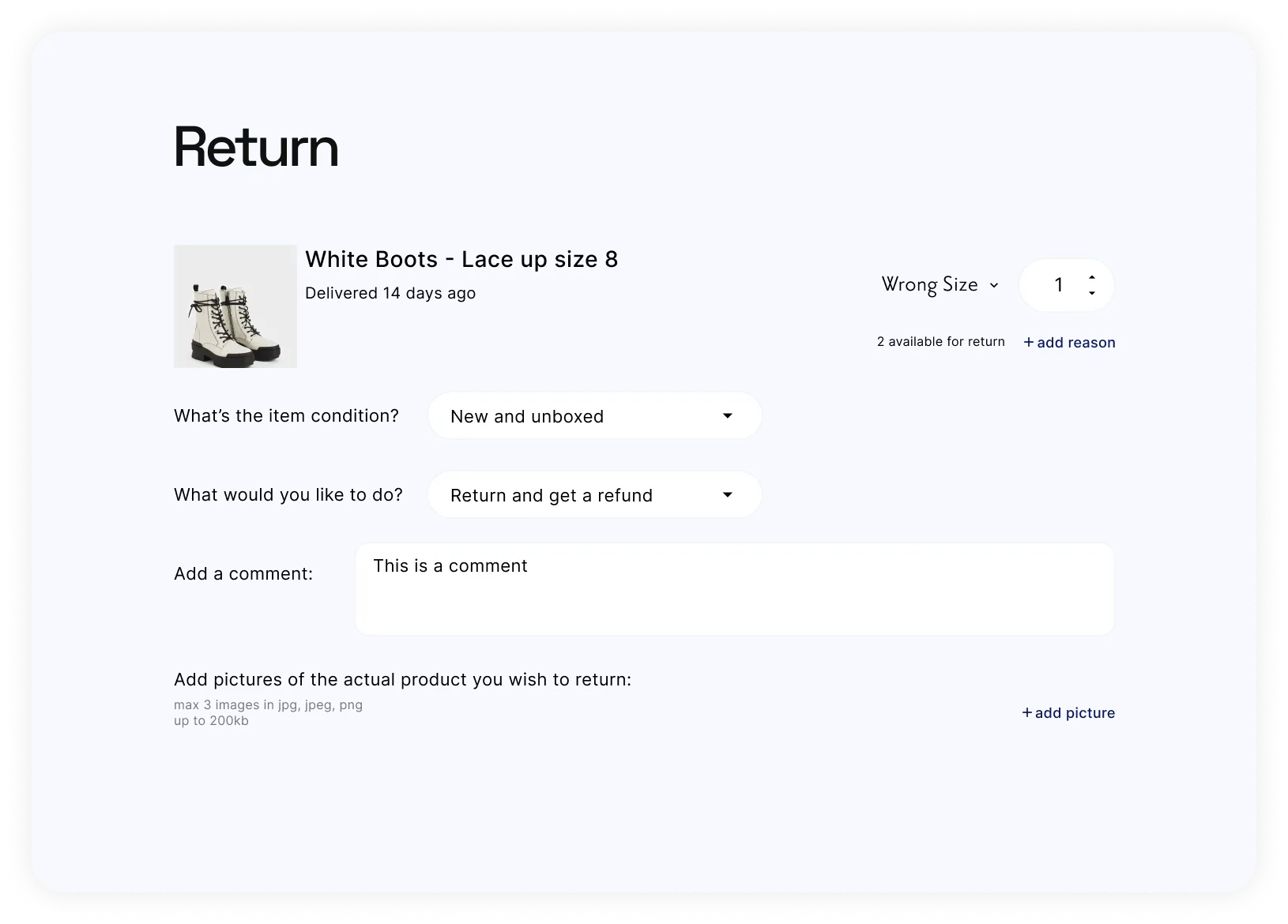 Branded Returns Portal