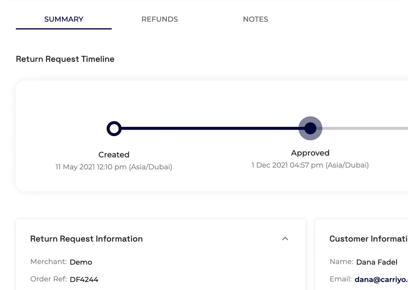 Automatic Returns Management