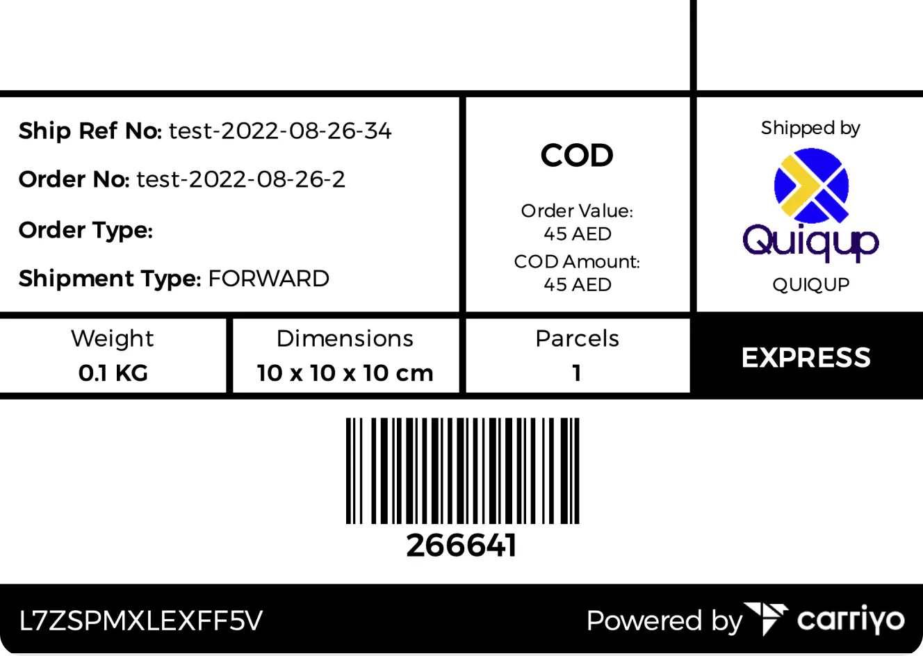 Labels & Shipping Documents