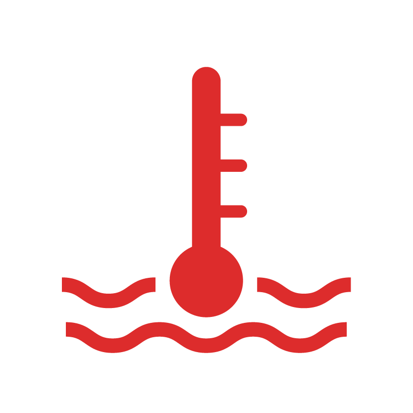engine temperature warning light