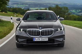 2023 BMW 5 Series front moving