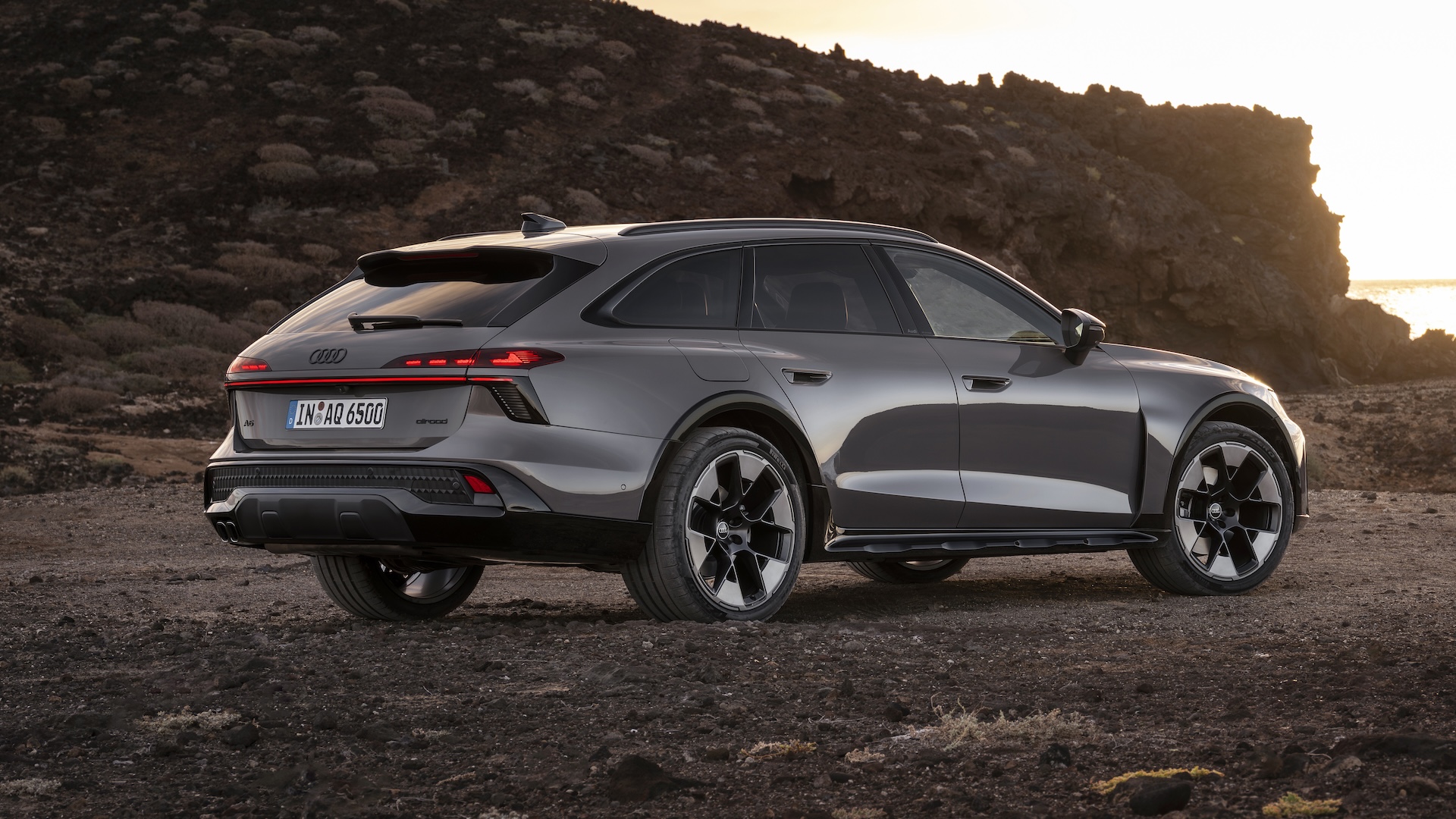 Audi A6 Allroad 2026 LHD rear three quarter static