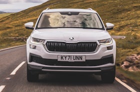 Skoda Kodiaq front moving