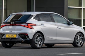 Hyundai i20, 2024, RHD, rear three quarter static