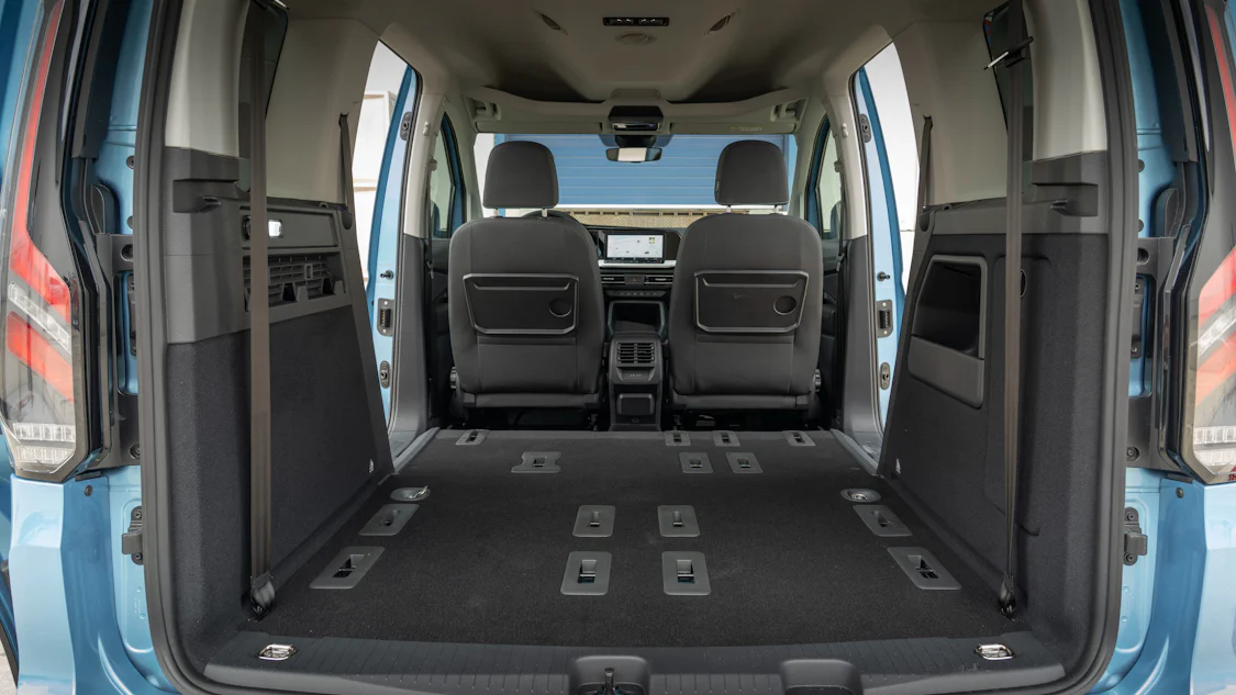 Premium-Fußmatten & Kofferraummatte Für Ford Grand Tourneo Connect (ab 2013) - Velours, Schwarz