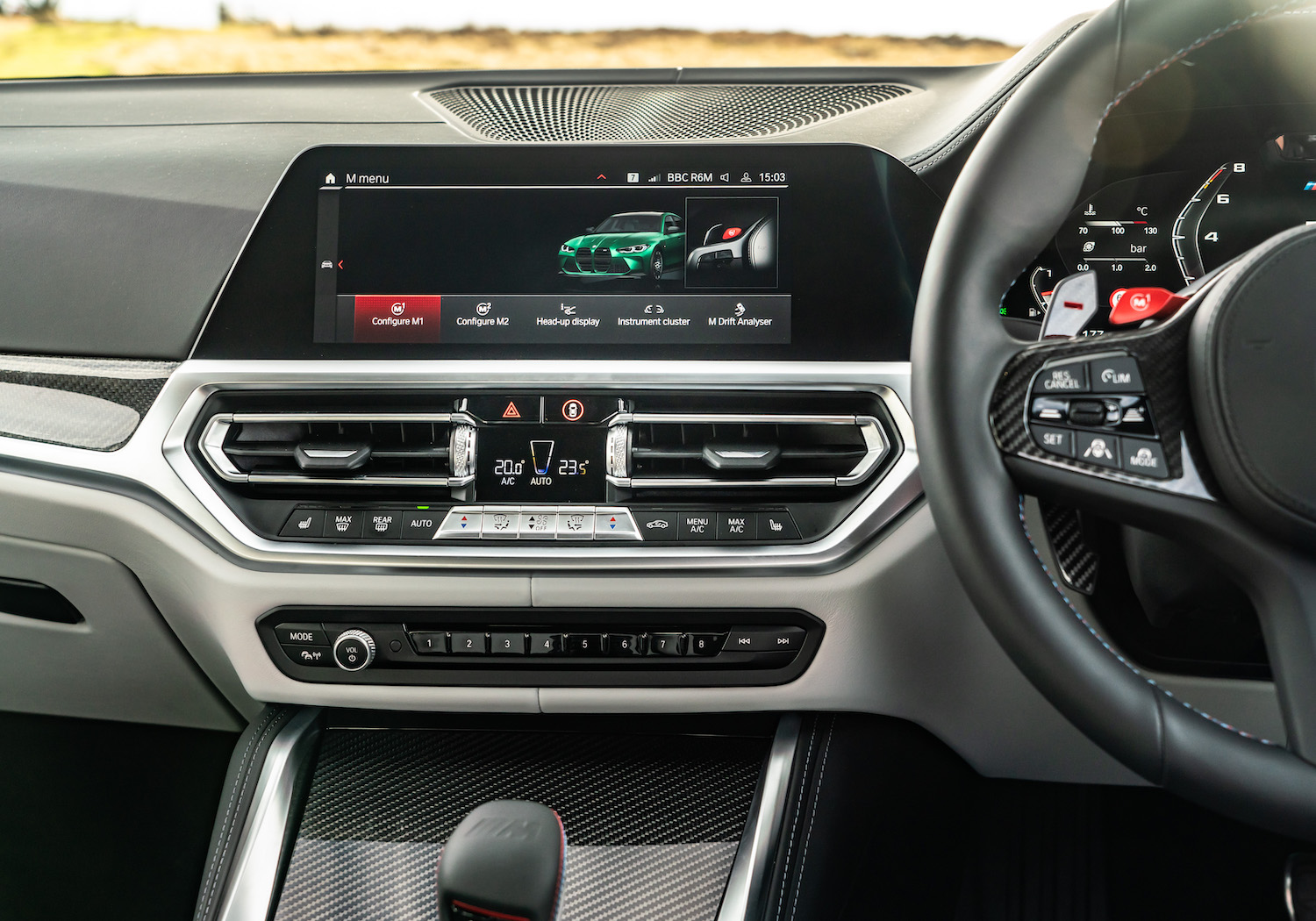 2021 BMW M3 interior