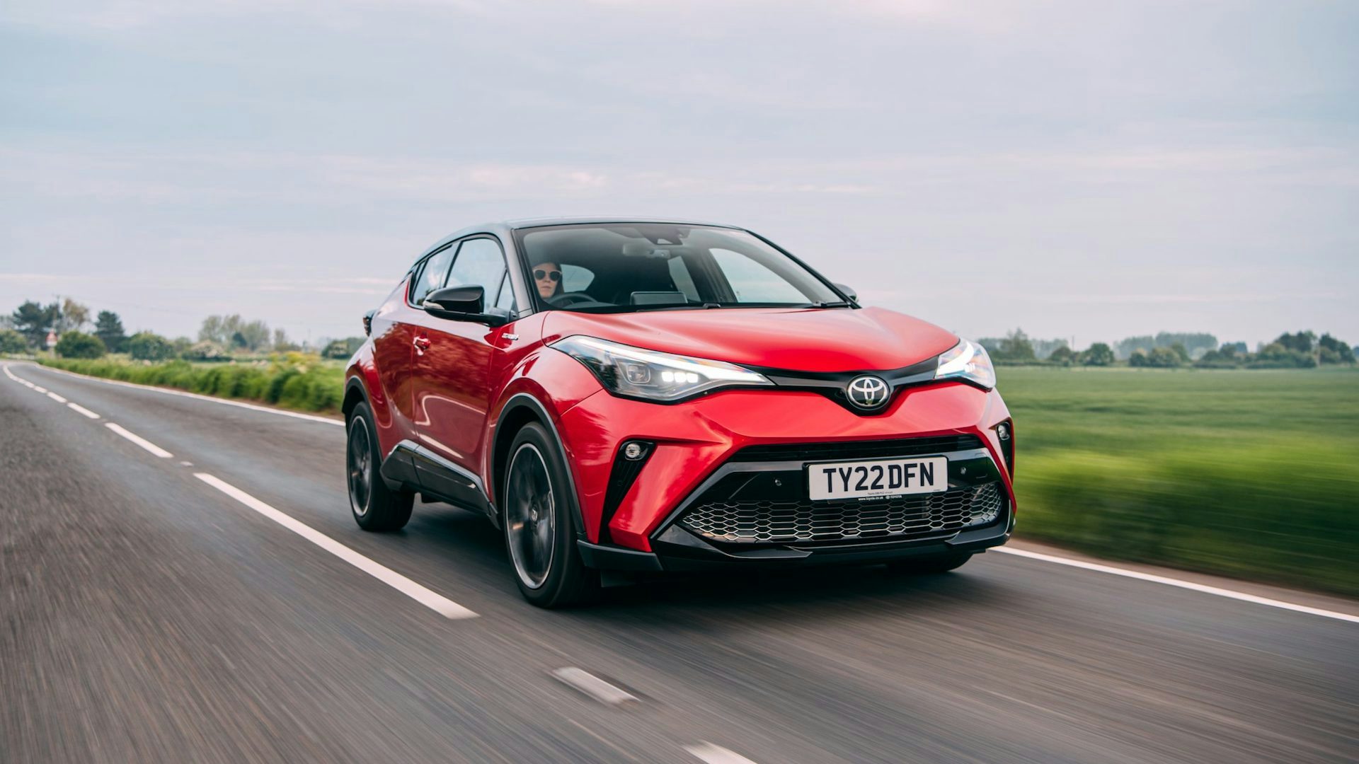 2021 Toyota C-HR front quarter moving