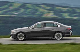 2023 BMW 5 Series side moving