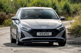 Hyundai i20, 2024, RHD, front three quarter dynamic