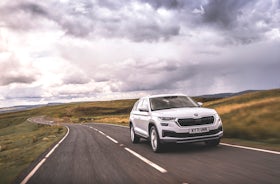 Skoda Kodiaq font 3/4 moving