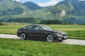 2023 BMW 5 Series front quarter moving
