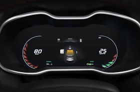 MG ZS EV instrumentación