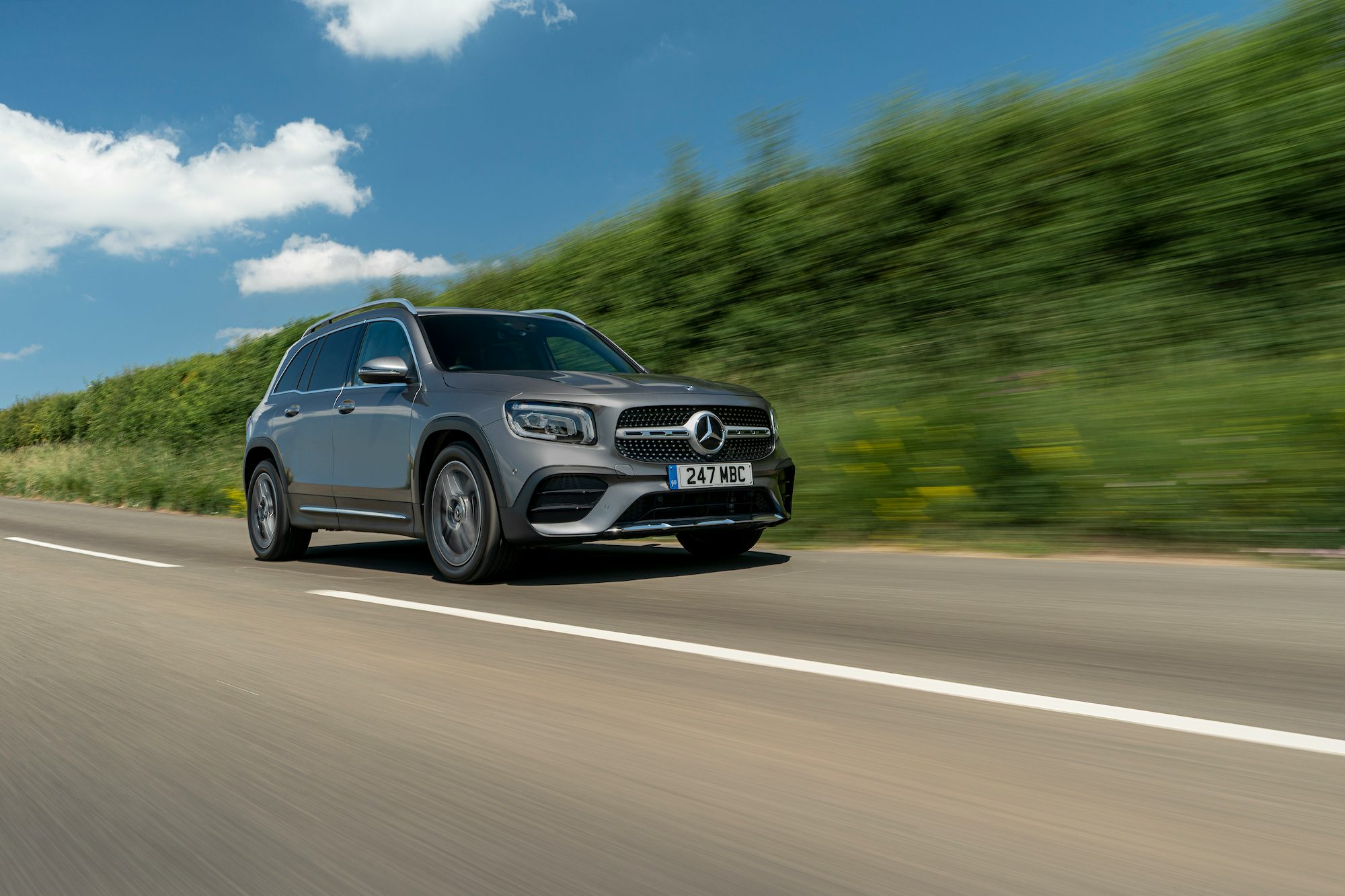2023 Mercedes GLB front quarter moving