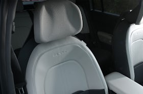 2025 Kia EV3 RHD green interior front seats