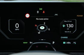 2025 Kia EV3 RHD green interior instrument display