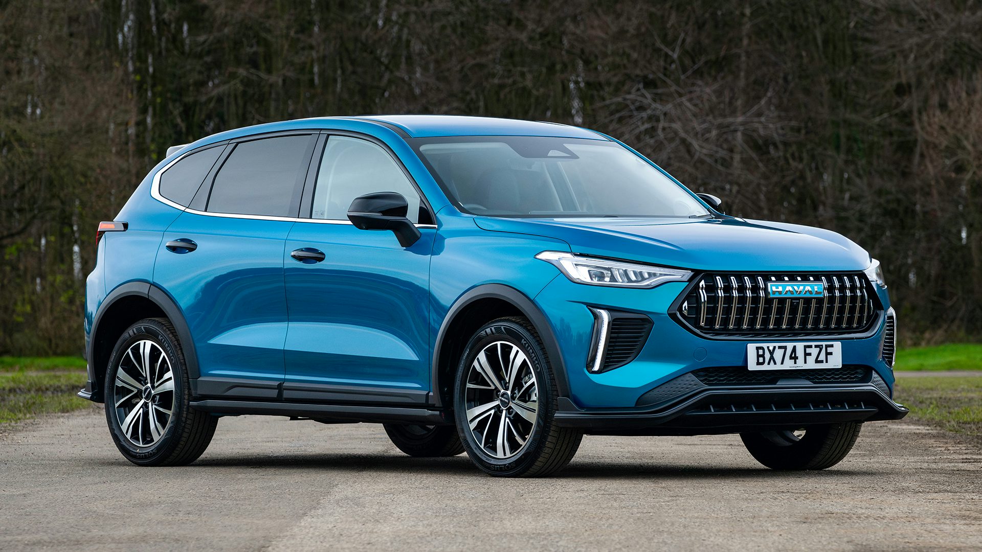 2025 GWM Haval Jolion Pro RHD blue exterior front three quarter view static