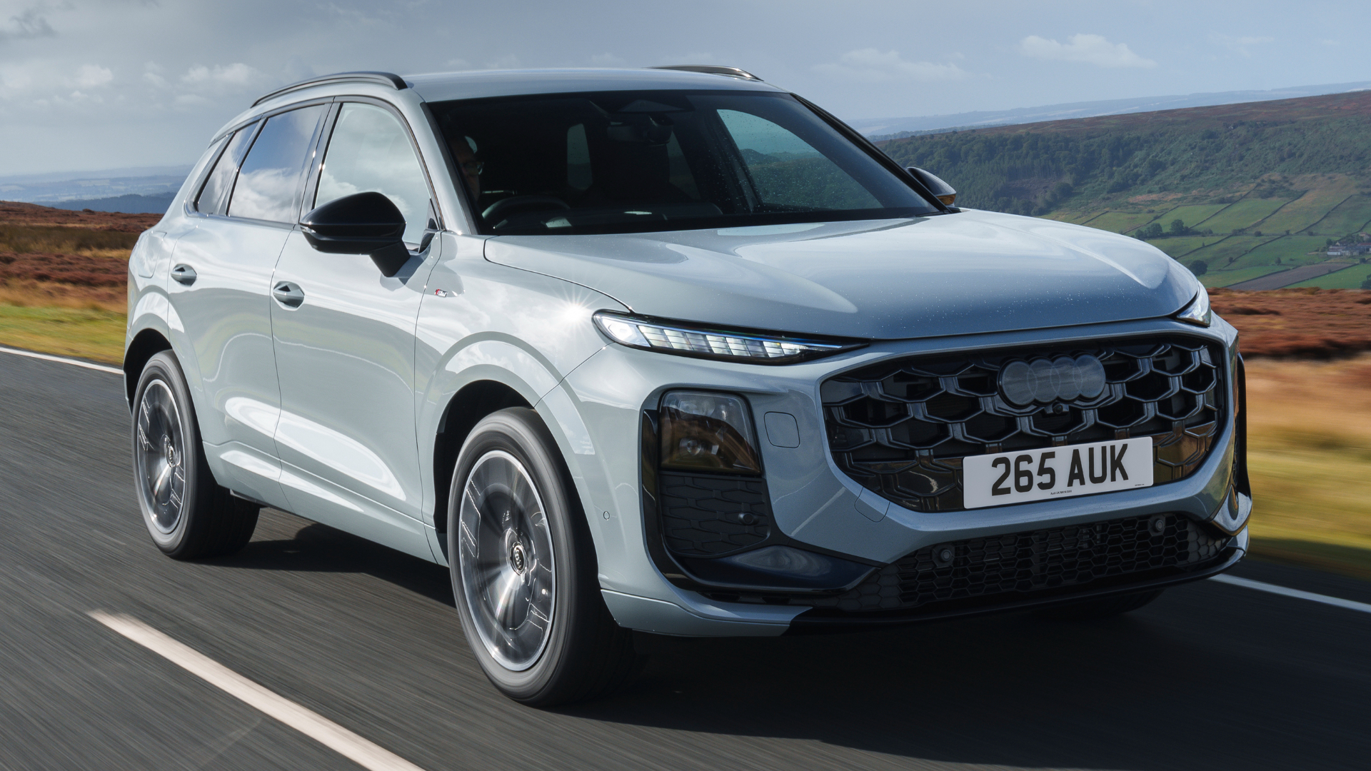 2026 Audi Q3 front quarter, dynamic