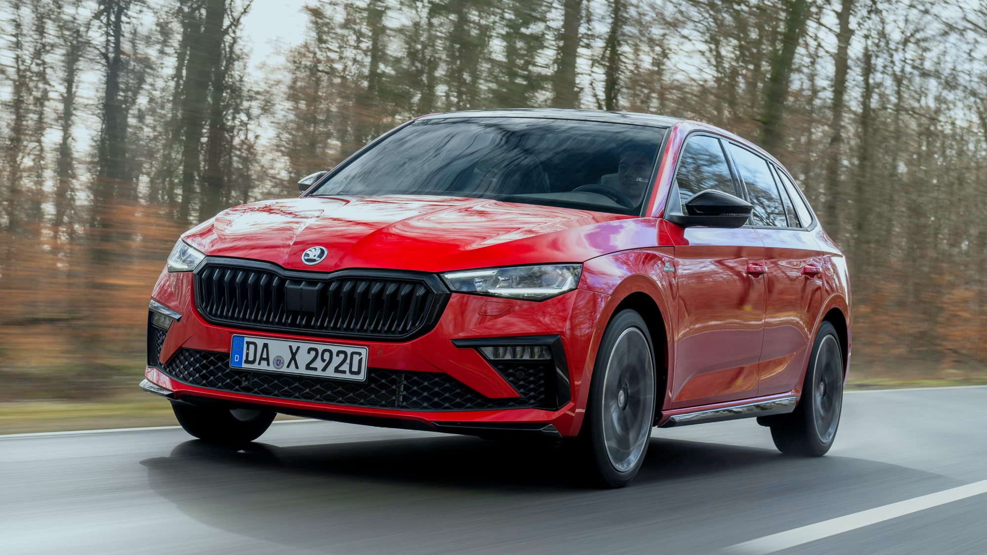 Skoda Scala Monte Carlo Velvet red