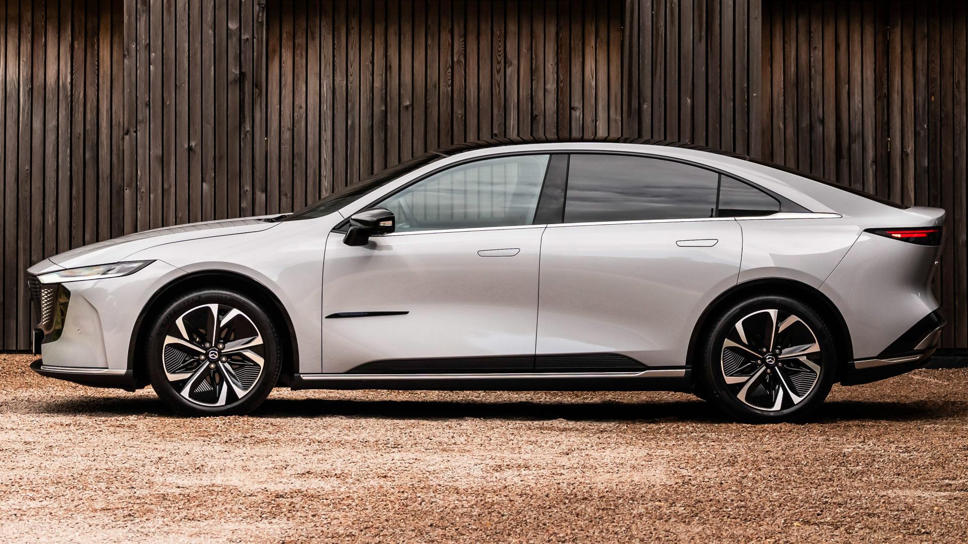 Mazda 6e 2026 LHD side profile static