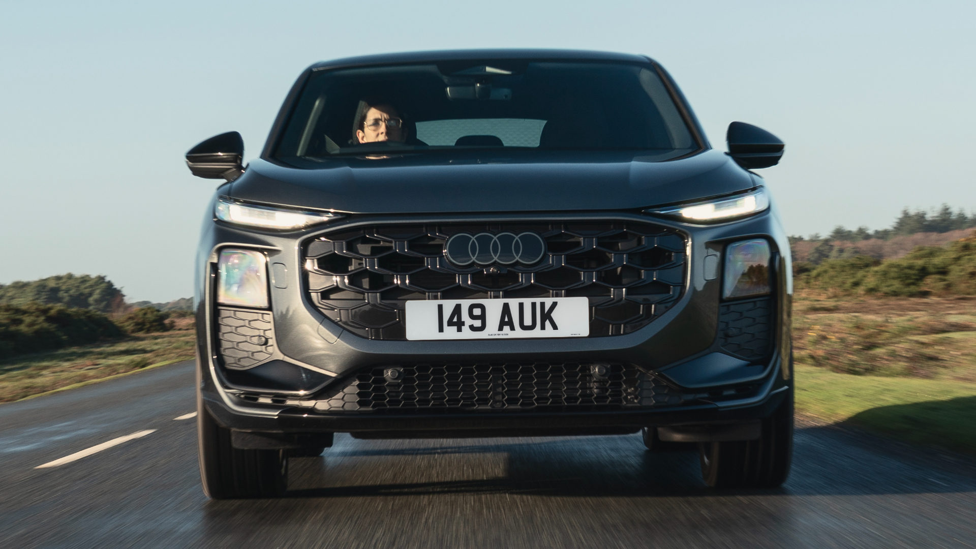 2026 Audi Q3 Sportback front view driving