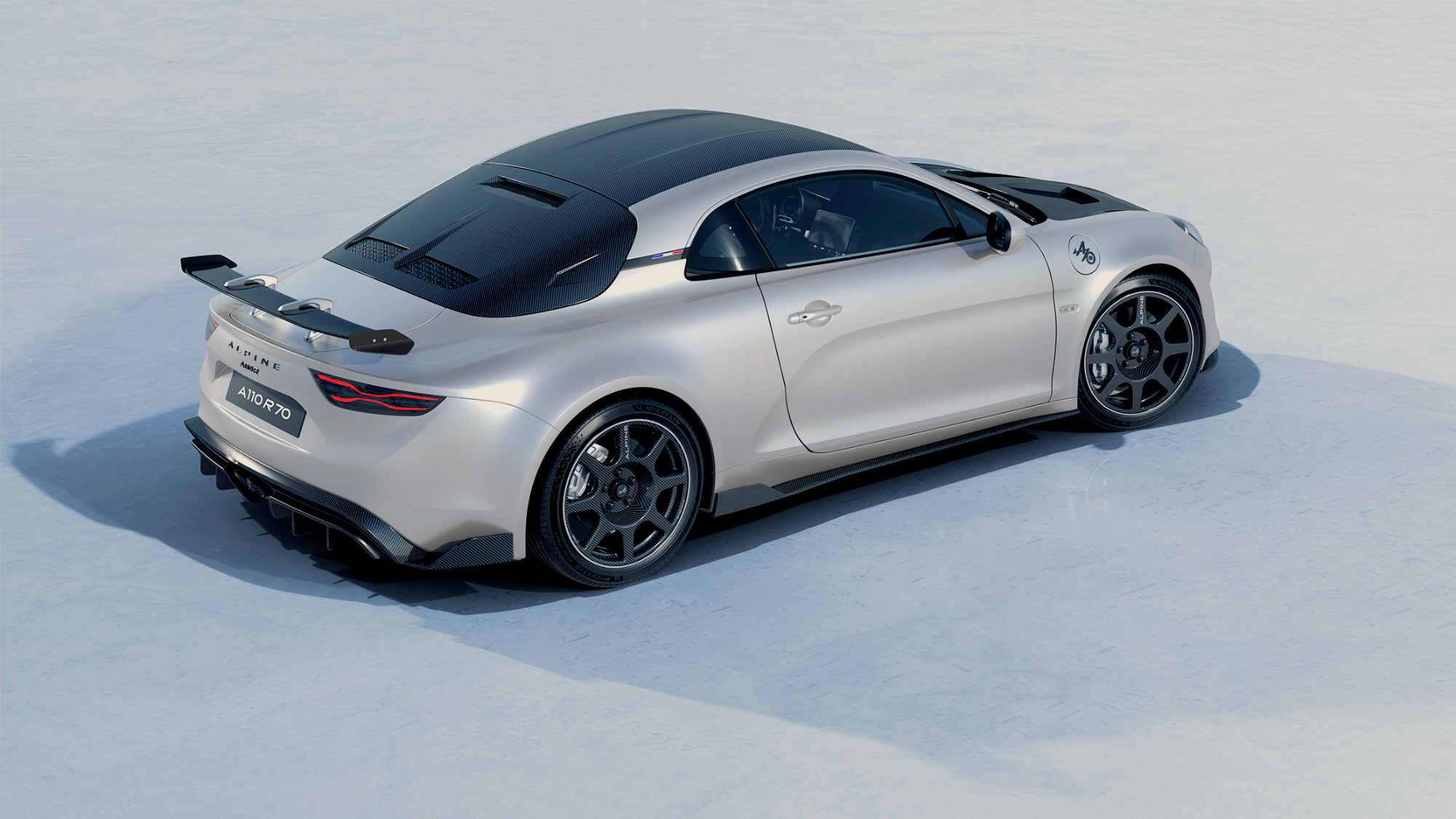 Alpine A110 R 70 2026 Gris Montebello Mat