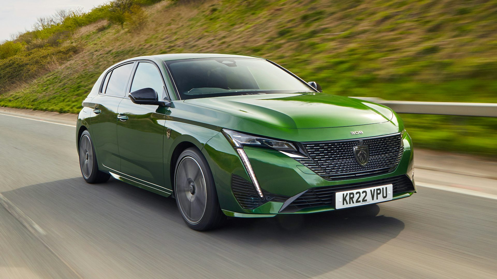 2022 Peugeot 308 front quarter moving