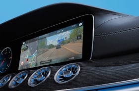 Mercedes-Benz CLS Coupé Azul Espectral multimedia