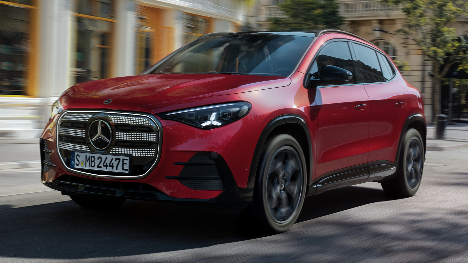 2026 Mercedes GLA Electric, front quarter dynamic
