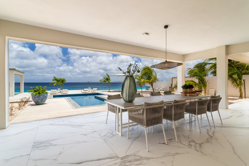 Dining table with a view