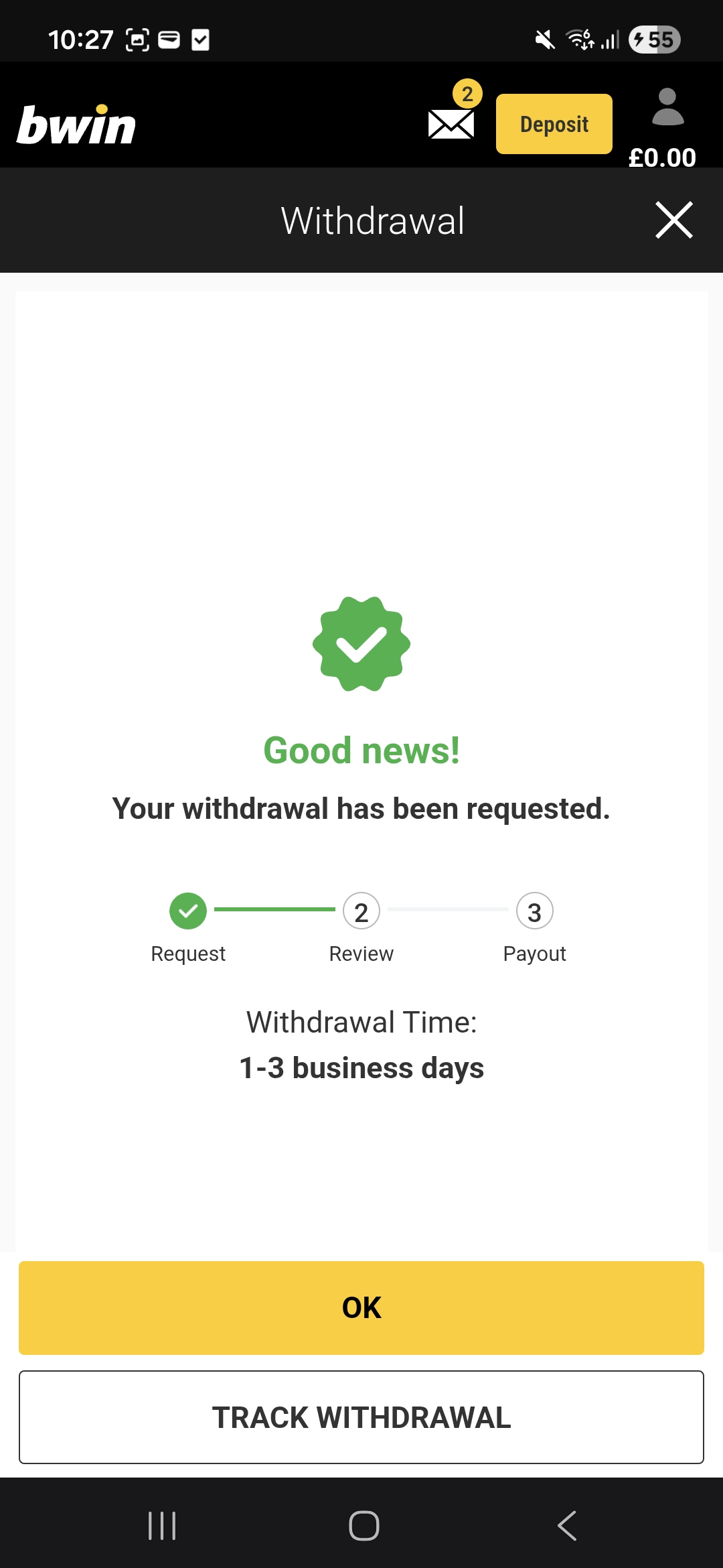 Bwin Google Pay Test October 1